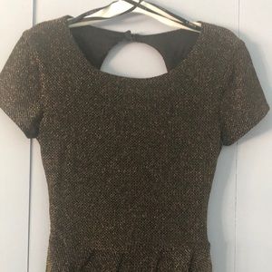 B Darlin Gold & Black dress